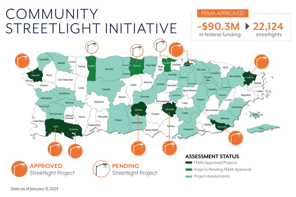 Community Streetlight Initiative Map